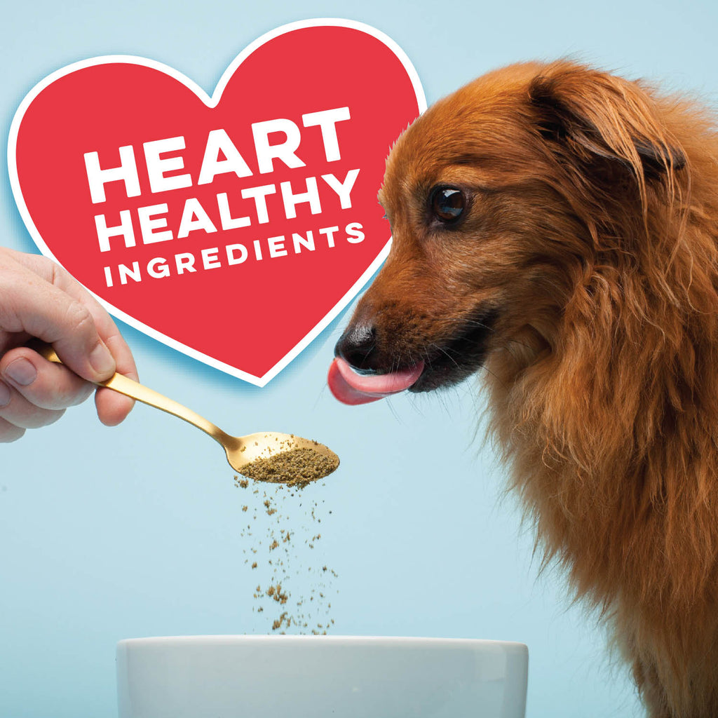 Pet Kelp Probiotic formula contains heart healthy ingredients.