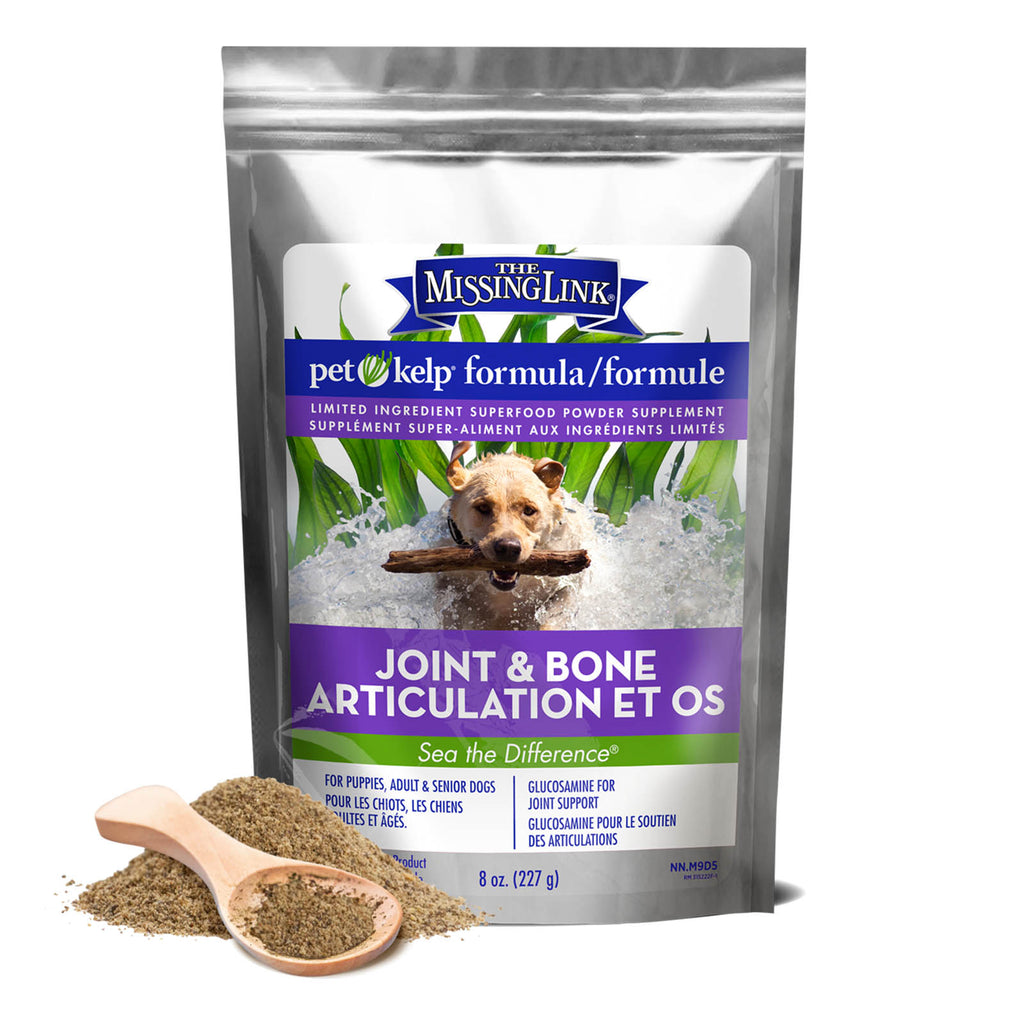 The Missing Link Pet Kelp Joint & Bone formula.  For puppies, adult and senior dogs.