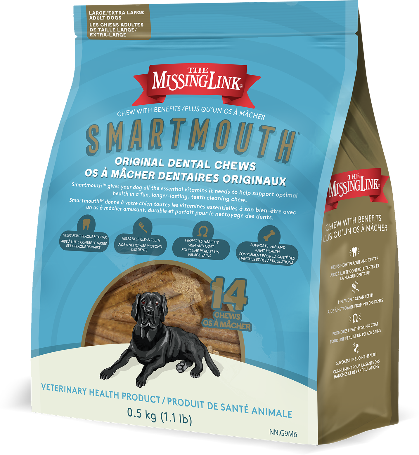 Smartmouth dental chews large / extra large dog size.