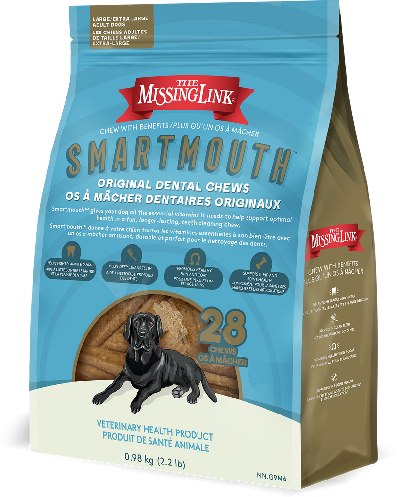 Smartmouth dental chews large / extra large dog size.