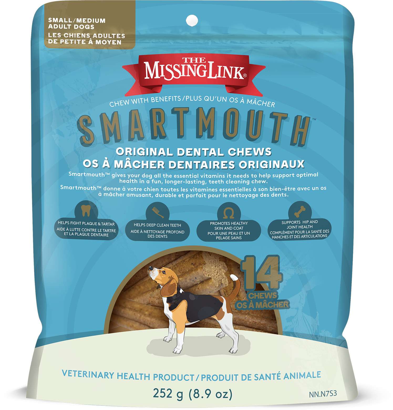 Smartmouth dental chews small / medium dog size.