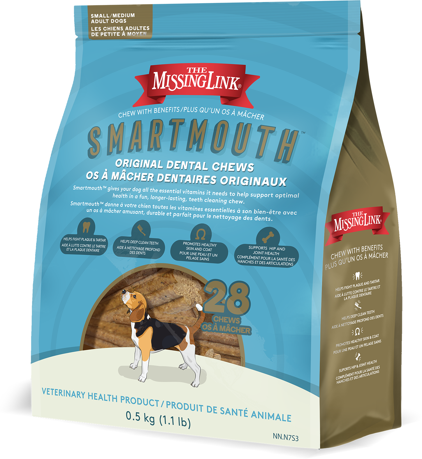 Smartmouth dental chews small / medium dog size.